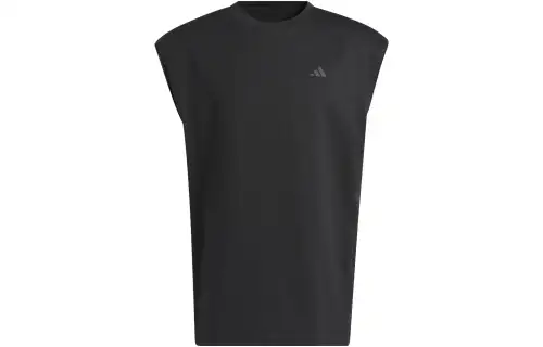 Adidas Select Warm-Up Tank Top Solid Color Logo Basketball Vest Men's Black