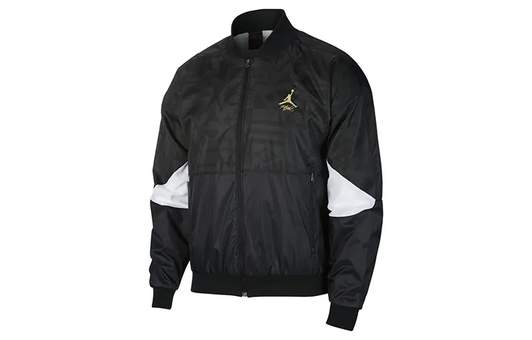Jordan Jackets Men's Black Stand Collar Moderate Other