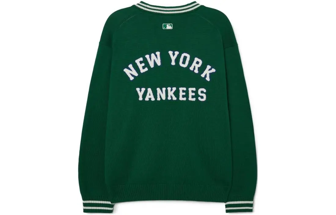 MLB New York Yankees Knitwear Unisex Green Crew Neck Moderate Other