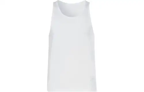 Reebok Tank Tops Men's White Crew Neck Moderate Straight Fit