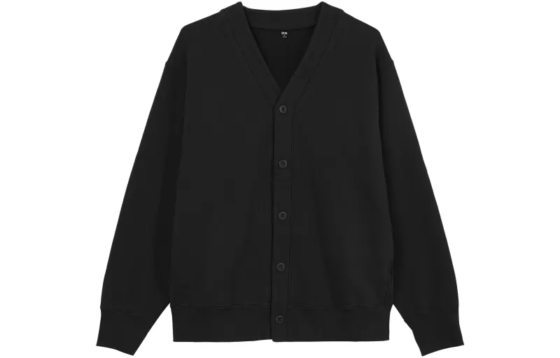 UNIQLO Knitwear Unisex Black Moderate Cardigan