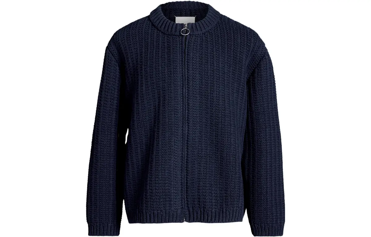 Maison Margiela Chunky-Knitted Long Sleeved Zipped Cardigan