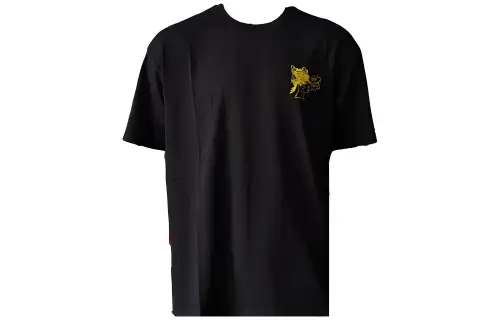 Vans T Shirts Men's Black Crew Neck Moderate Straight Fit