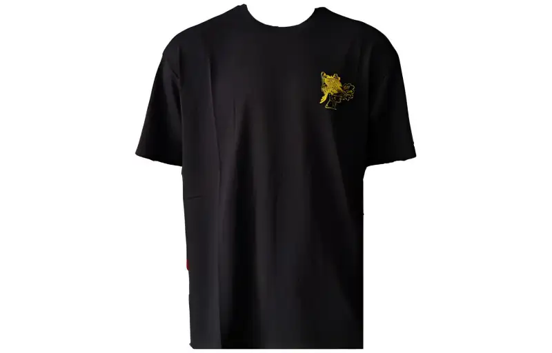 Vans T Shirts Men's Black Crew Neck Moderate Straight Fit