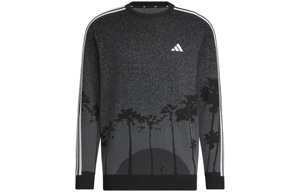 Adidas Sweaters Men's Black Crew Neck Moderate Other