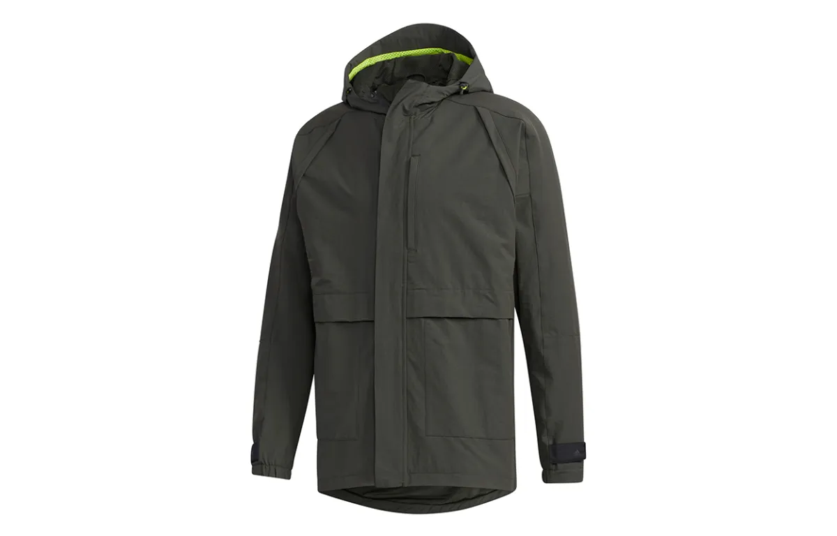 Adidas Jackets Men's Deep Earthy Brown Hooded Moderate Other