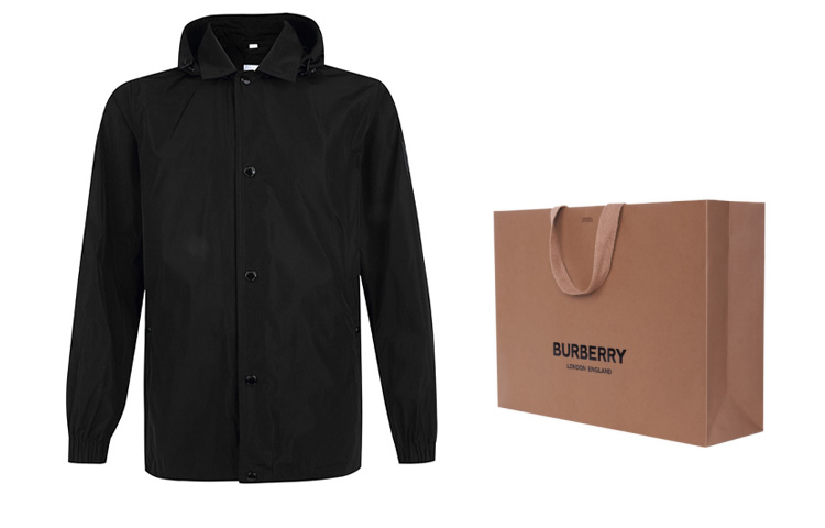 Мужская куртка Burberry (черная) — фото 10