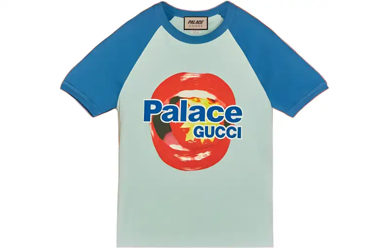 PALACE X GUCCI Printed Cotton Jersey T-shirt
