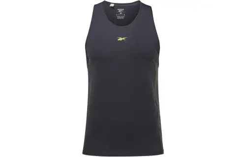 Reebok Tank Tops Men's Black Crew Neck Moderate Straight Fit