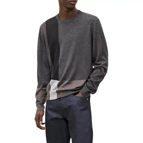 HERMES FW24 Cashmere Sweater Men's Anthracite