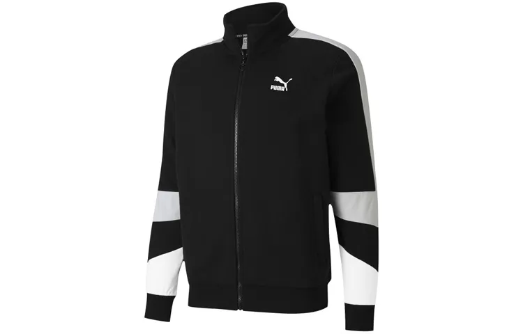 PUMA Jackets Unisex Black Stand Collar Moderate Other