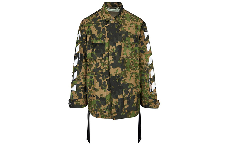 Мужская куртка OFF-WHITE SS19 (камуфляжная зеленая)