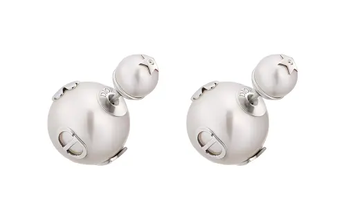 DIOR Earrings Women's Silver