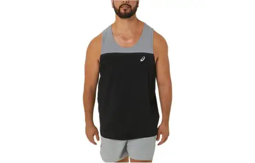 ASICS Tank Tops Men's Black Crew Neck Moderate Other