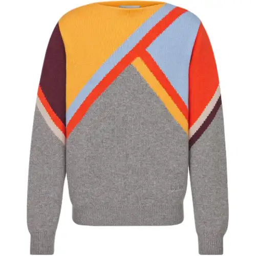 DIOR FW24 Cashmere Sweater Men's Multicolor