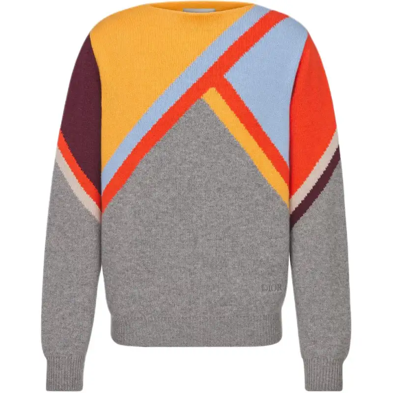 DIOR FW24 Cashmere Sweater Men's Multicolor