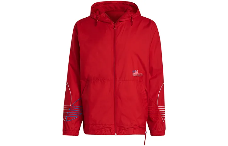 Adidas Originals Jackets Men's Light Scarlet Hooded Moderate Other