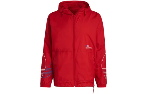 Adidas Originals Jackets Men's Light Scarlet Hooded Moderate Other