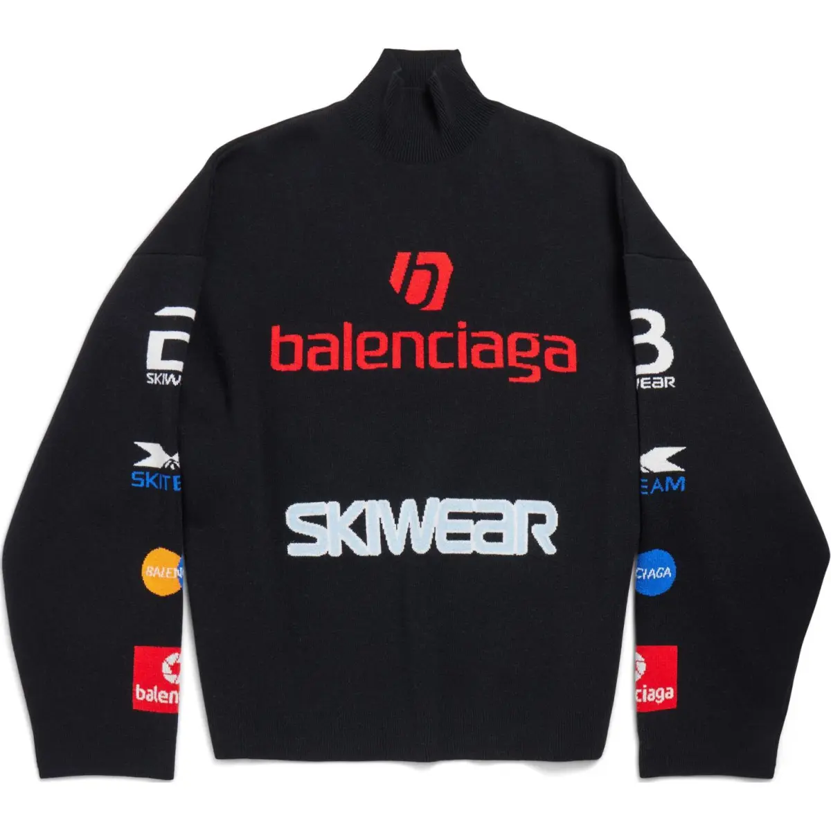 Balenciaga Turtleneck Long Sleeved Ski Sweater