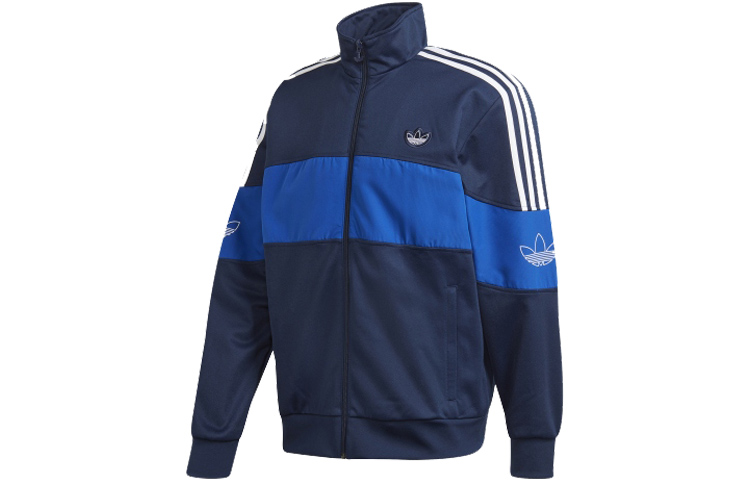 Adidas Originals Jackets Men's Dark Blue Stand Collar Moderate Other