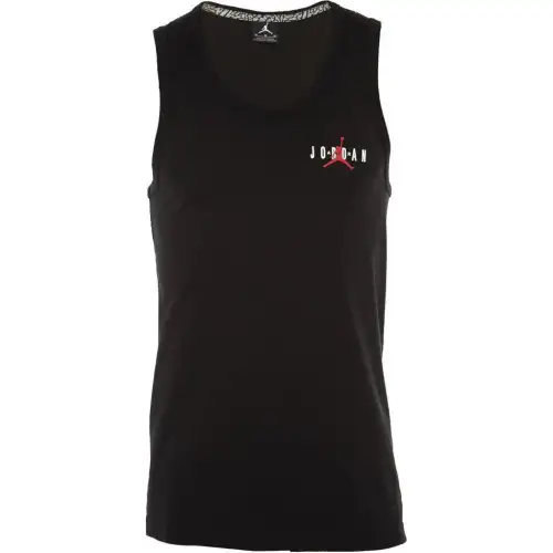 Jordan Tank Tops Men's Black Crew Neck Moderate Other