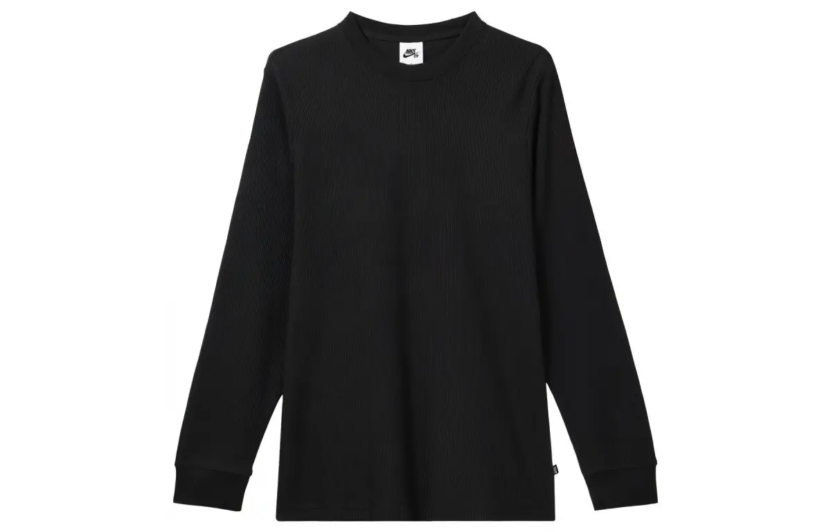 Nike Knitwear Men's Black Crew Neck Moderate Straight Fit
