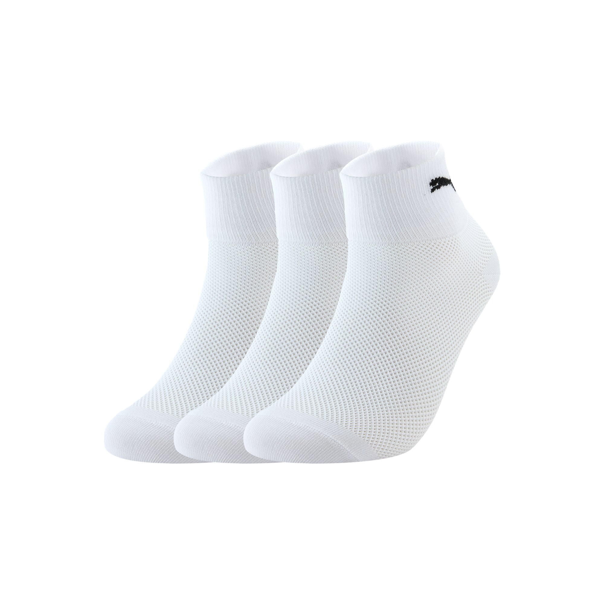 PUMA QUARTER Ankle Socks Unisex 3 Pack White