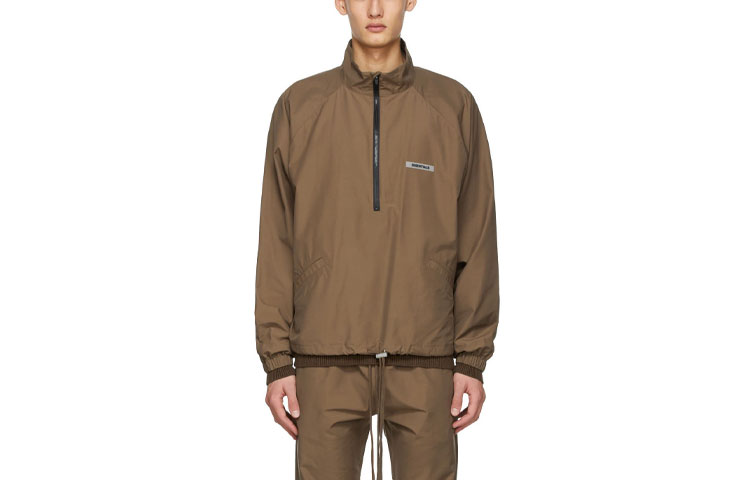 Мужская куртка Fear of God Essentials FW20 Sports jacket brown (коричневая) — фото 1