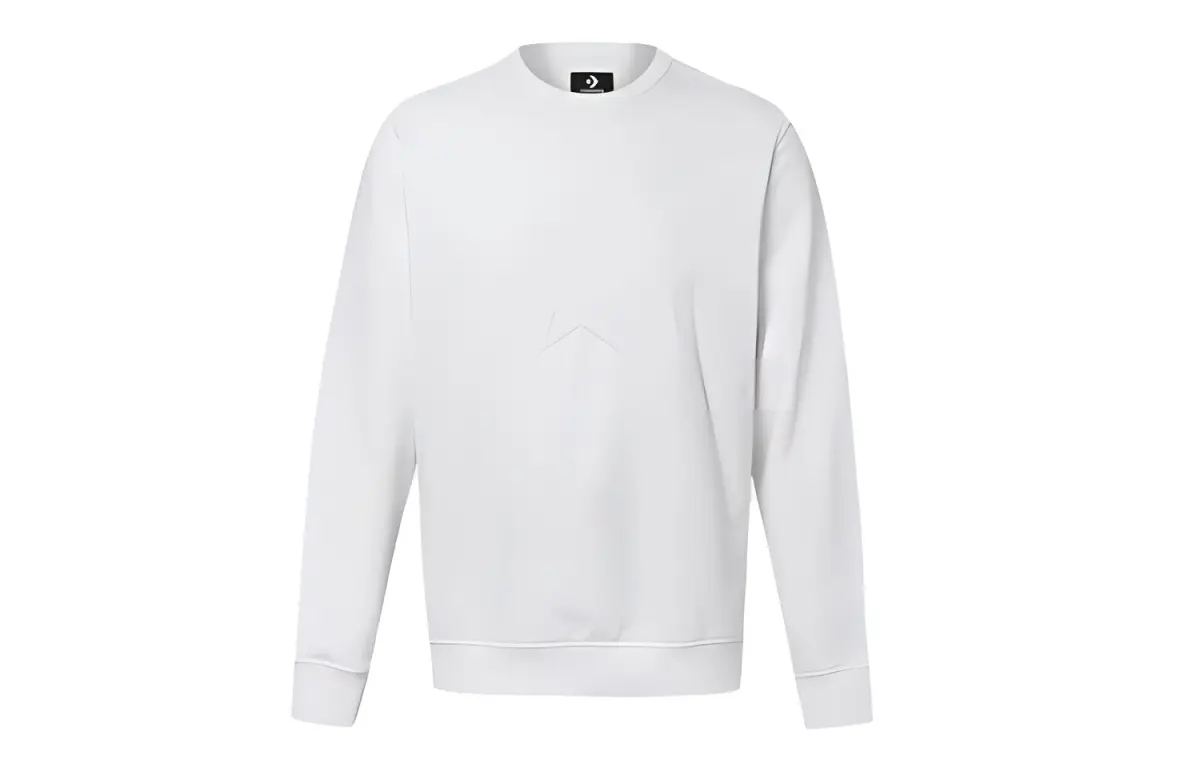 Converse Sweatshirts Men's White Crew Neck Moderate Regular