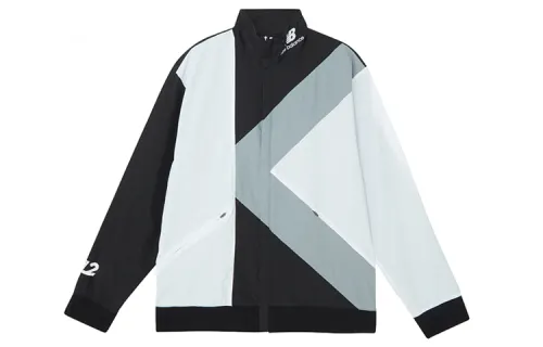 New Balance Jackets Men's Black Stand Collar Moderate Other