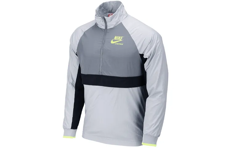 Nike Jackets Men's Gray Stand Collar Moderate Other