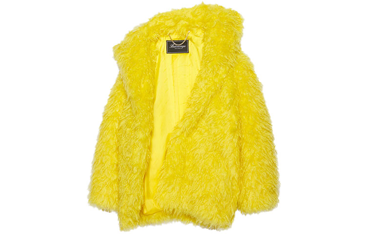 Balenciaga Jackets Unisex Yellow Lapel Thickened Other