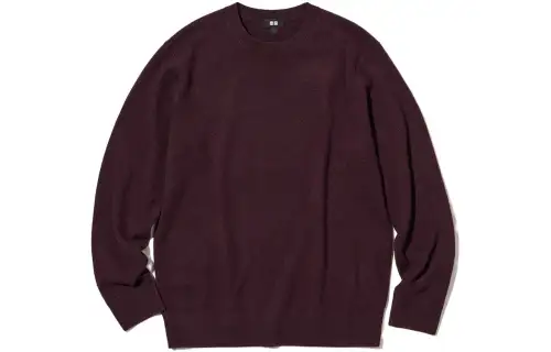 UNIQLO Knitwear Men's Dark Reddish Purple