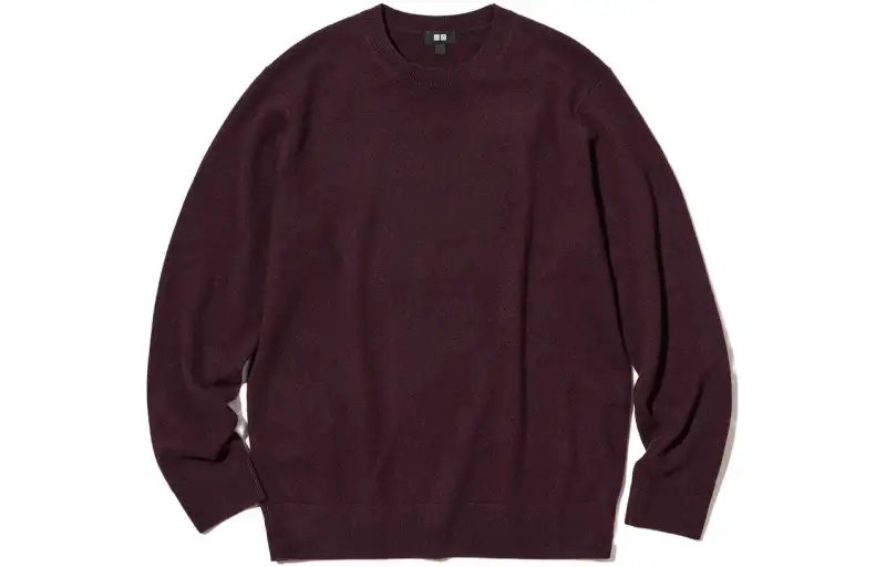 UNIQLO Knitwear Men's Dark Reddish Purple