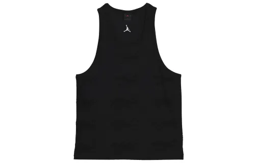Jordan Tank Tops Men's Black Crew Neck Moderate Straight Fit