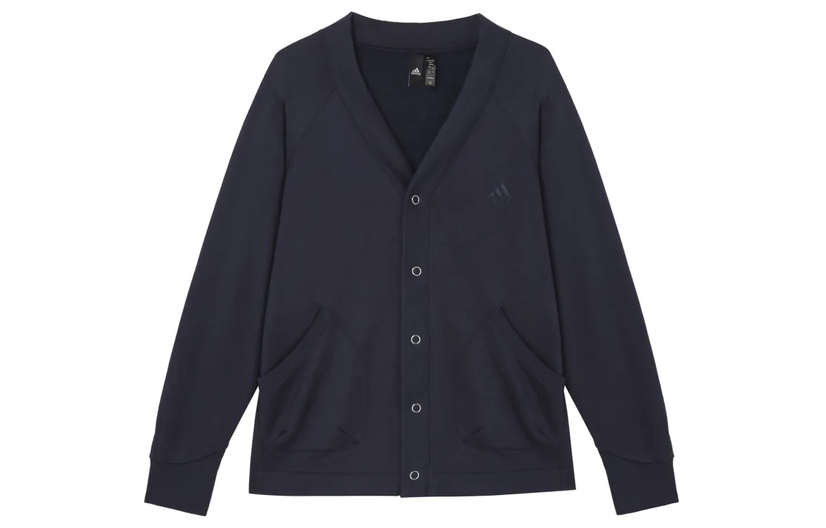 Adidas ALL SZN Oversized Cardigan Knitwear Men's Legend Ink
