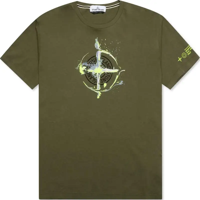 STONE ISLAND T Shirt Men's Olive Green