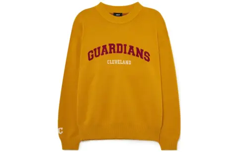 MLB Sweaters Unisex Yellow Crew Neck Moderate Other