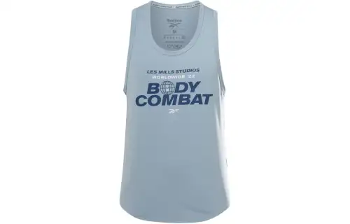Reebok Tank Tops Men's Blue Crew Neck Moderate Straight Fit