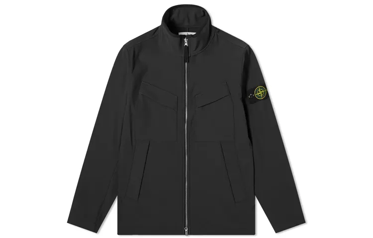 STONE ISLAND Fall Jacket Men's Black