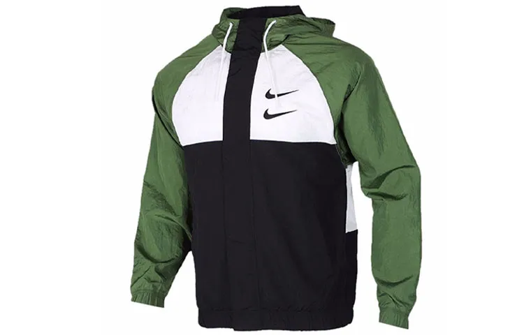 Nike Jackets Men's Green Hooded Moderate Other