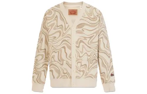 Levis Knitwear Unisex Beige Yellow