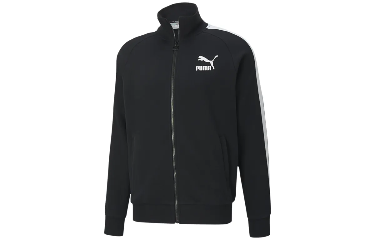 PUMA Jackets Men's Black Stand Collar Moderate Other