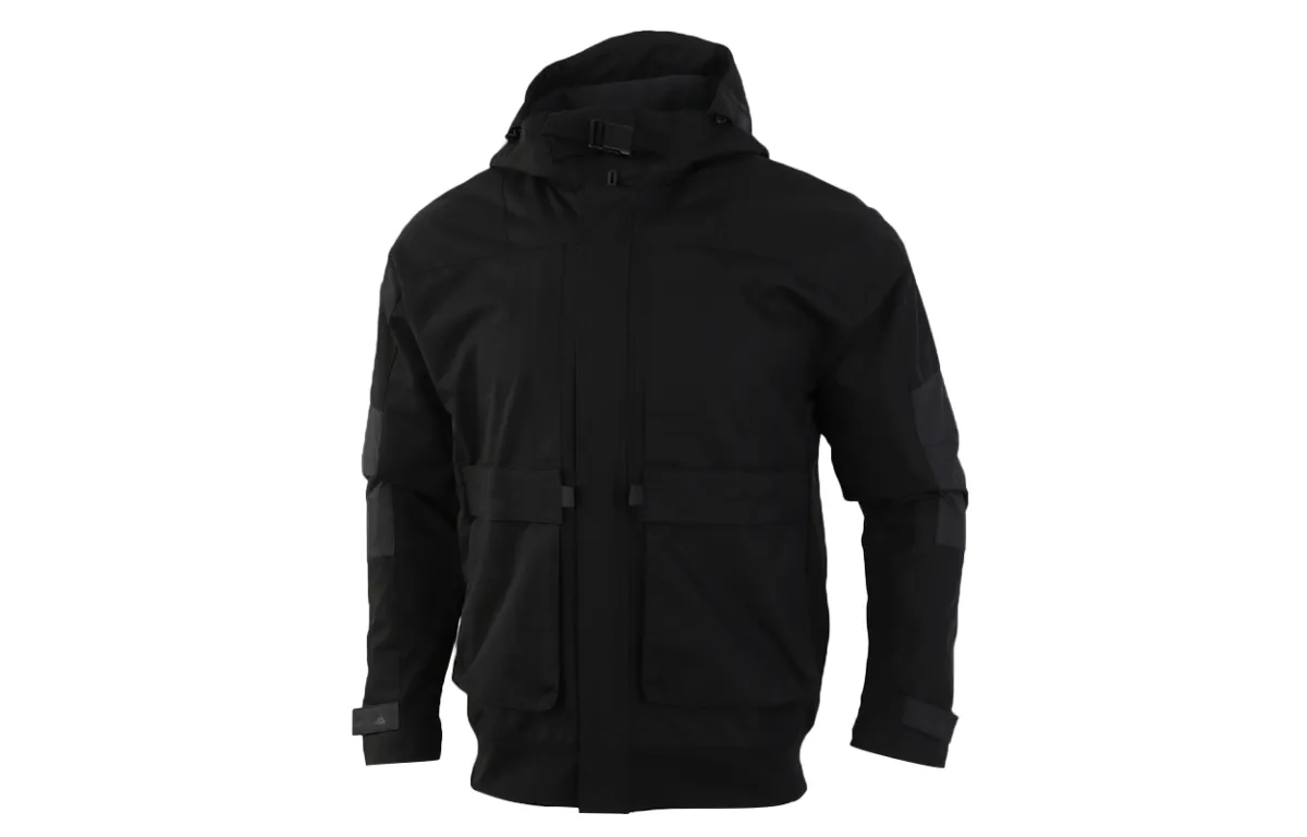 Adidas Th Jkt Func Workwear Fleece Lined Casual Sports Hooded Jacket Winter Men's Black