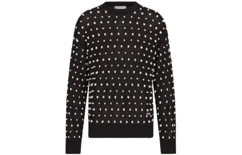 DIOR Knitwear Men's Black Crew Neck Moderate Other