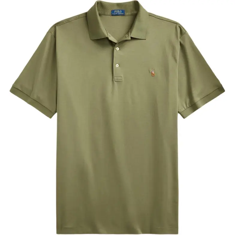 Polo Ralph Lauren Polo Shirt Custom Slim Fit Men's Flower Path Green