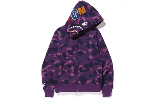 A BATHING APE Shark Series Sweatshirt Men's Purple