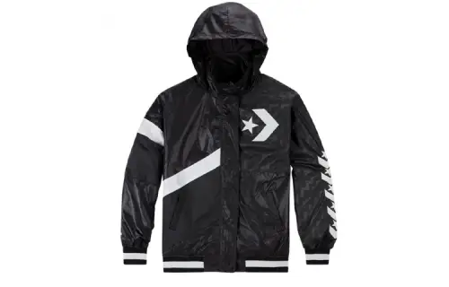 Converse Jackets Women's Black Detachable Hood Moderate Other