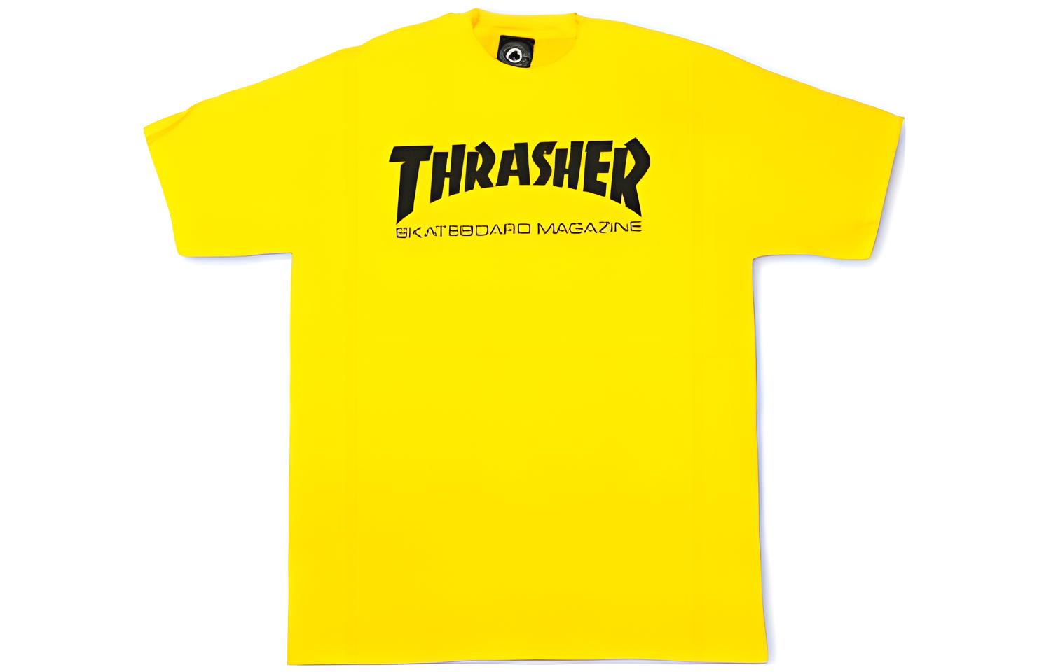 Футболка Thrasher Flame Logo (желтая)