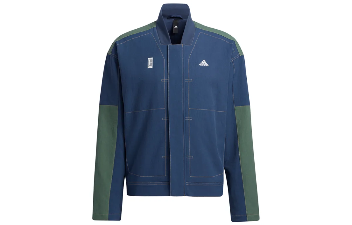 Adidas Jackets Men's Navy Blue Baseball Collar Moderate Other
